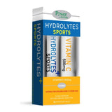 Power Health Hydrolytes Sports Με Στέβια 20 Αναβράζοντα Δισκία & Δώρο Vitamin C 500mg 20 Αναβράζοντα Δισκία