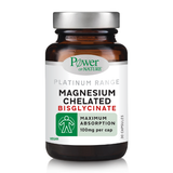 Power of Nature Magnesium Chelated Bisglycinate 100mg 30 κάψουλες υψηλής απορρόφησης