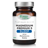 Power of Nature Magnesium Premium 5 Sleep – Συμπλήρωμα Διατροφής με Μαγνήσιο, Μελατονίνη και GABA για Ήρεμο Ύπνο