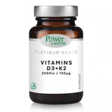 Power Health Platinum Range Vitamins D3 + K2 2000iu/100mg 30 Ταμπλέτες