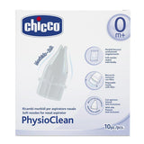 Chicco PhysioClean Μαλακά  Ανταλλακτικά  Αναρρόφησης για τη Μύτη 10 Τεμάχια