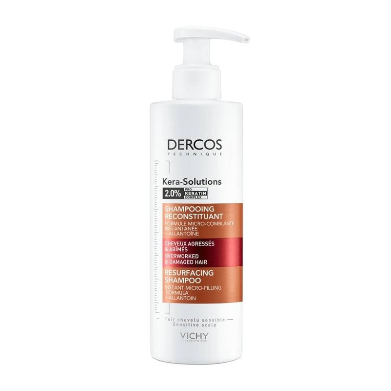 Vichy Dercos Kera-Solutions Intensiv Repair Shampoo Resurfacing Αναζωογονητικό Σαμπουάν για Ξηρά Μαλλιά 250ml