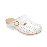 Scholl Supercomfort Γυναικεία Σαμπό Λευκά