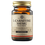 Solgar L-Carnitine 500mg Free Form συμπλήρωμα διατροφής για ενέργεια και μεταβολισμό 30 tablets