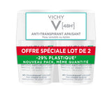 Vichy 48h anti-transpirant sensitive αποσμητικό roll on για ευαίσθητες επιδερμίδες διπλή συσκευασία