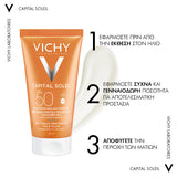 Vichy Capital Soleil SPF50 Dry Touch αντηλιακό προσώπου για λιπαρή και μικτή επιδερμίδα 50ml