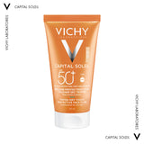 Vichy Capital Soleil SPF50 tinted dry touch αντηλιακό προσώπου με χρώμα για λιπαρή και μικτή επιδερμίδα 50ml