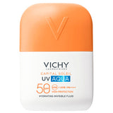 Vichy Capital Soleil UV Aqua SPF50 αντηλιακό προσώπου ενυδατικό αόρατο για υψηλή προστασία