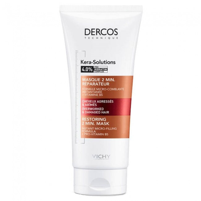 Vichy Dercos Kera-Solutions Restoring 2 min Mask Επανορθωτική Μάσκα για Ταλαιπωρημένα Μαλλιά 200ml