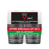 Vichy Homme 48h anti-irritation antiperspirant αποσμητικό διπλή συσκευασία για άνδρες
