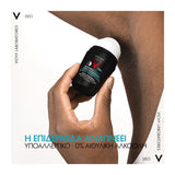 Vichy Homme Invisible Resist 72h αποσμητικό roll on κατά των λεκέδων και ερεθισμών