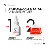 Vichy Liftactiv Retinol Specialist Serum ορός αντιγήρανσης για ρυτίδες και ανανέωση δέρματος