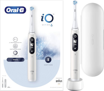 Oral-B iO Series 6 Ηλεκτρική Οδοντόβουρτσα Magnetic White