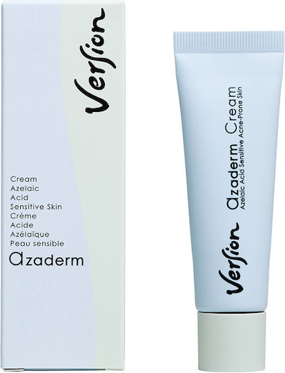 Version Azaderm Cream Κρέμα για τη Θεραπεία της Ηπιας, Φλεγμονώδους ή Ροδόχρου Ακμής 30ml
