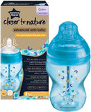 Tommee Tippee Closer To Nature Advanced Anti-Colic Πλαστικό Μπιμπερό Κατά Των Κολικών Με Θηλή Σιλικόνης 0m+ 260ml Γαλάζιο ( 42257504)