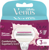 Gillette Venus ComfortGlide Sugarberry Ανταλλακτικές Κεφαλές Γυναικείας Ξυριστικής Μηχανής 3τμχ