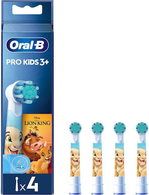 Oral-B Pro Kids 3+ Lion King Ανταλλακτικές Κεφαλές Οδοντόβουρτσας 4τμχ