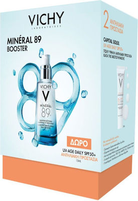 Vichy Promo Pack Mineral 89 Booster 50ml & Δώρο Capital Soleil UV-Age Daily SPF50+ 15ml