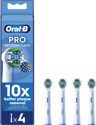 Oral-B Pro Precision Clean Ανταλλακτικές Κεφαλές Ηλεκτρικής Οδοντόβουρτσας 4 Τεμαχια