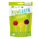 YUMEARTH Βιολογικά Γλειφιτζούρια Φρούτων Κεράσι/Ξινό Μήλο/Σταφύλι 87g 14τμχ