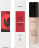 Korres Άγριο Τριαντάφυλλο Brightening Second Skin Foundation WRF1 Λάμψη Τέλεια Φυσική Κάλυψη 30ml