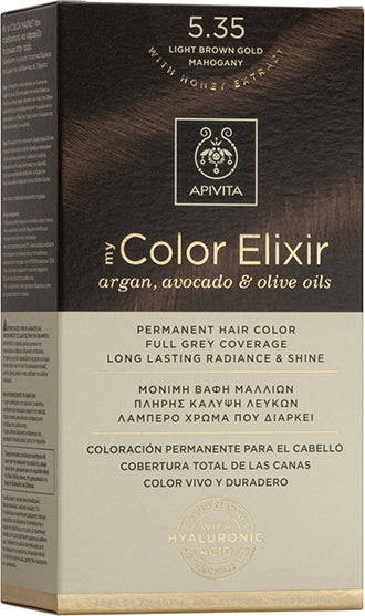 Apivita My Color Elixir 5.35 Καστανό Ανοιχτό Μελί Μαονί