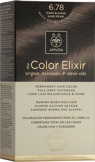 Apivita My Color Elixir 6.78 Ξανθό Σκούρο Μπεζ Περλέ
