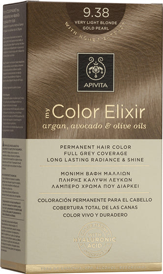 Apivita My Color Elixir 9.38 Ξανθό Πολύ Ανοιχτό Μελί Περλέ