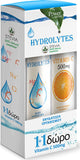 Power Health Hydrolytes Stevia & Vitamin C 500mg 20+20 Αναβράζοντα Δισκία