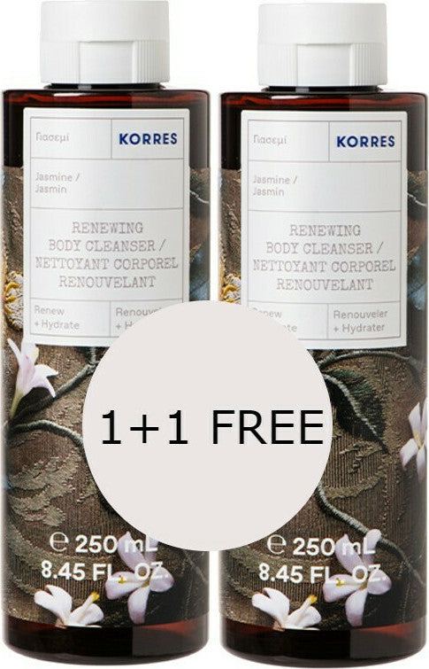 Korres Body Cleanser Γιασεμί 1+1 2x250ml