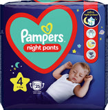 Pampers Night Pants No.4 (9-15+Kg) Πάνες Βρακάκι 25 Τεμάχια