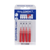 Elgydium Clinic Mono Compact Μεσοδόντια Βουρτσάκια 0.7mm Κόκκινα 4τμχ