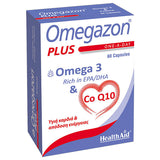 Health Aid Omegazon Plus Omega-3 & Co-Q10 30mg 60 Κάψουλες
