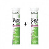 Health Aid Vitamin C Plus Echinacea 1000mg Λεμόνι 2x20 αναβράζοντα δισκία