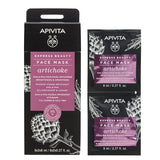 Apivita Express Beauty AHA& PHA Μάσκα Προσώπου Αγκινάρα Για Λάμψη & Λεία Υφή 2x8ml