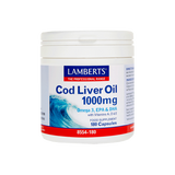 Lamberts Cod Liver Oil 1000mg Μουρουνέλαιο 180 Κάψουλες