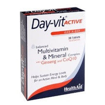 Health Aid Day-Vit Active Co-Q-10 & Ginseng -Blister 30 Tabs
