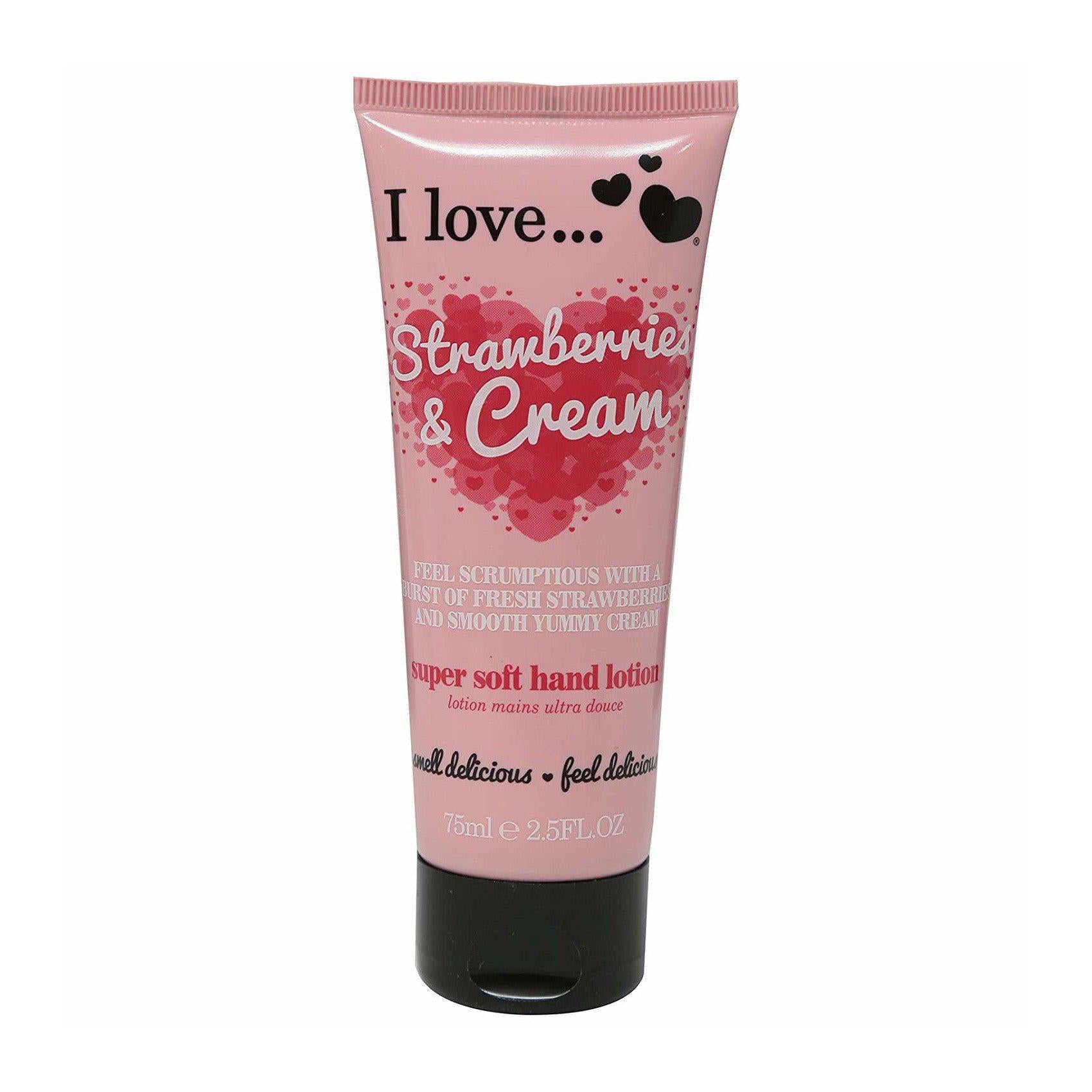 I Love Cosmetics Strawberries & Cream Super Soft Hand Lotion 75mL