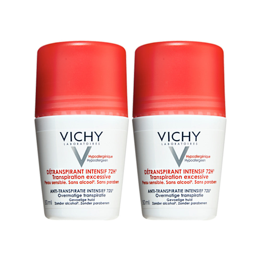 Vichy Transpiration Excessive 72 Ώρες Προστασίας Για Έντονη Εφίδρωση 1+1 (-50% Στο 2o Προϊόν) 2x50ml