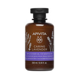Apivita Caring Lavender Απαλό Αφρόλουτρο Για Ευαίσθητες Επιδερμίδες Με Λεβάντα - Υποαλλεργικό 250mL - 97% φυσική σύνθεση - Άμεση καταπράυνση από τον κνησμό - Ήπιος καθαρισμός - Ενυδάτωση