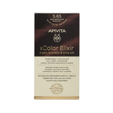 Apivita My Color Elixir N5,65 Καστανό Ανοιχτό Κόκκινο Μαονί Με Έλαια Άργκαν, Αβοκάντο & Ελιάς - My Color Elixir Permanent Hair Color Argan, Avocado And Olive Oils 5.65 Light Brown Red Mahogany