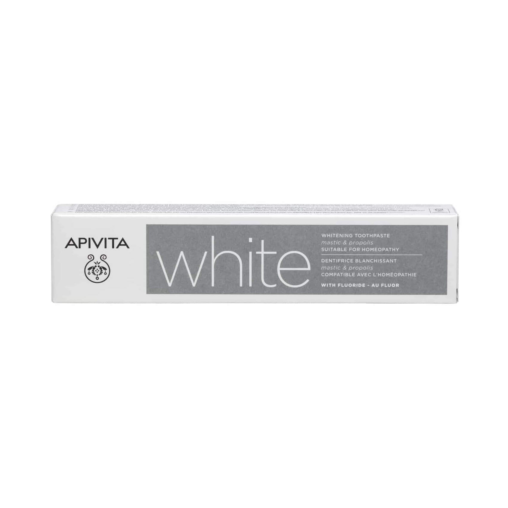 Apivita Natural Dental Care White Λευκαντική Οδοντόκρεμα 75mL