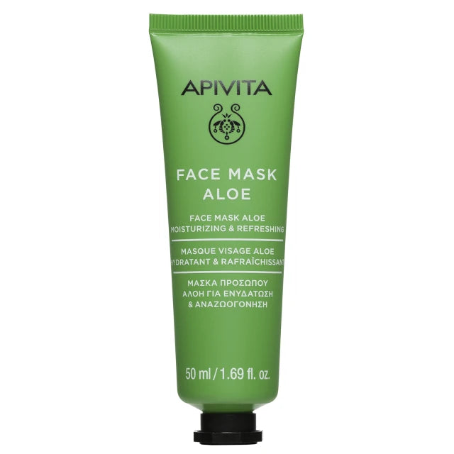 Apivita Face Mask Μάσκα Ενυδάτωσης Με Αλόη 50ml