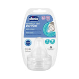 Chicco Physio Anti-Colic Σιλικόνης 2 Οπών Ταχείας Ροής 4m+