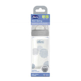 Chicco Γυάλινο Well Being Μπουκάλι 0m+ Grey 240mL - Συσκευασία Προϊόντος