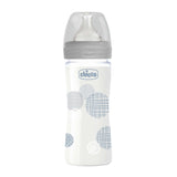 Chicco Γυάλινο Well Being Μπουκάλι 0m+ Grey 240mL