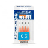 Elgydium Clinic Mono Compact Μεσοδόντια Βουρτσάκια 0.6mm Πορτοκαλί 4τμχ