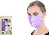 FAMEX Mask Μάσκα FFP2 NR Αναδιπλούμενη 5 Στρωμάτων Υψηλής Προστασίας Λιλά 1 Τεμάχιο - EN 149:2001+A1:2009 - Παρουσίαση 