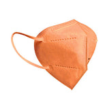 FAMEX Mask Μάσκα FFP2 NR Αναδιπλούμενη 5 Στρωμάτων Υψηλής Προστασίας Πορτοκαλί 1 Τεμάχιο - EN 149:2001+A1:2009