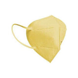 FAMEX Mask Μάσκα FFP2 NR Αναδιπλούμενη 5 Στρωμάτων Υψηλής Προστασίας Κίτρινο 1 Τεμάχιο - EN 149:2001+A1:2009